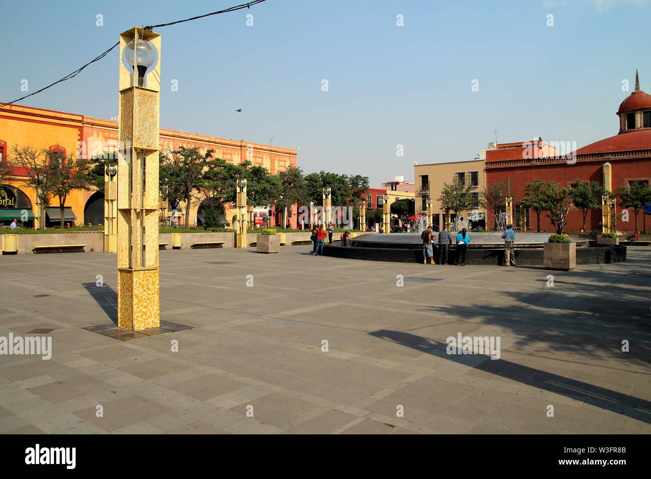 Constitution Square in Queretaro, Mexico. Historic center. Stock Photo
