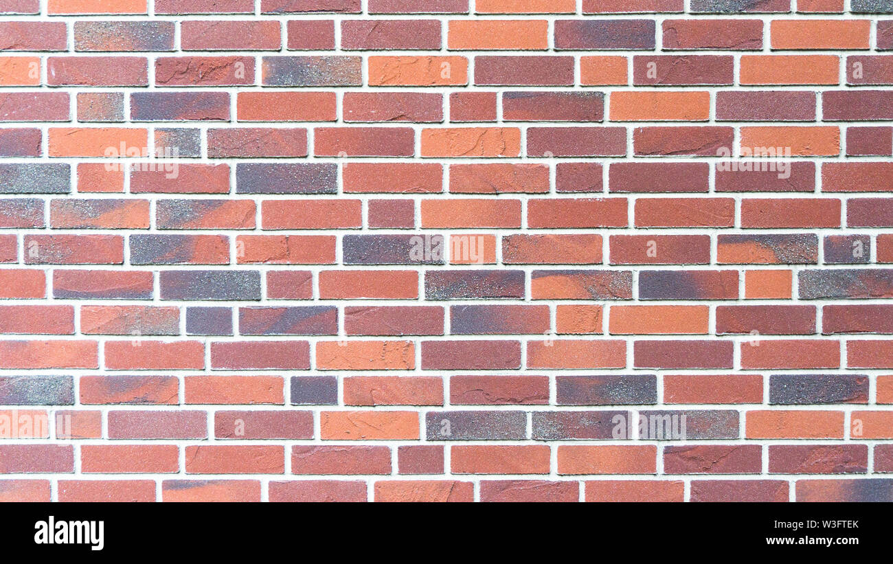 red brickstone wall - landscape mode Stock Photo