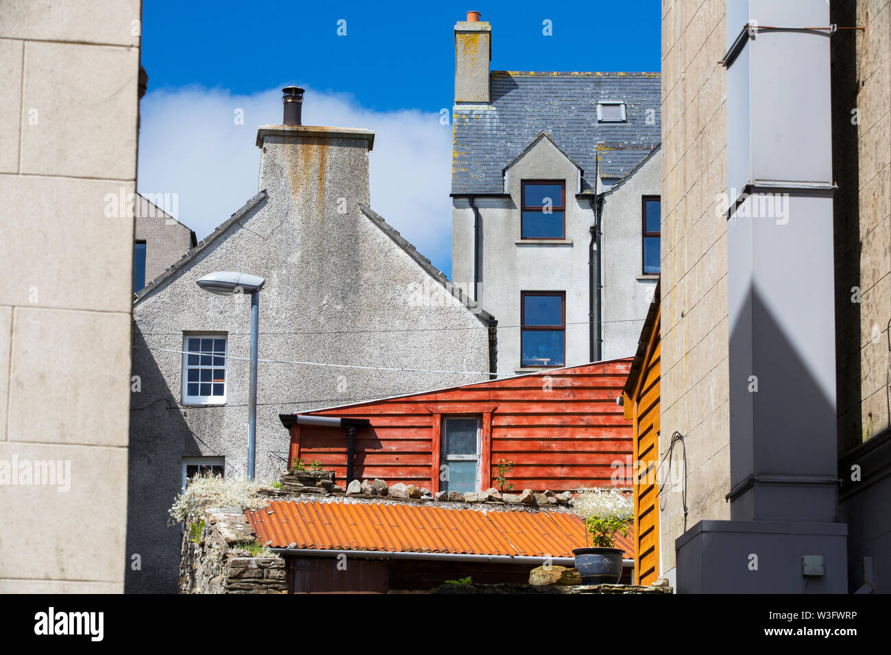 Houses in Stromness, Orkney, Scotland, UK. Stock Photo