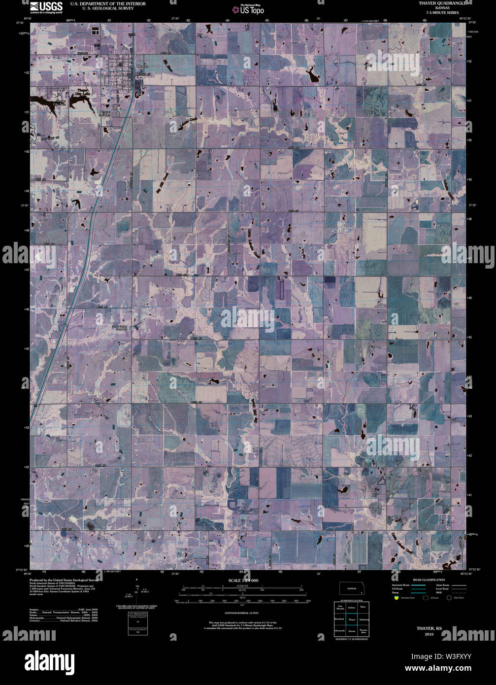 Map of thayer hires stock photography and images Alamy