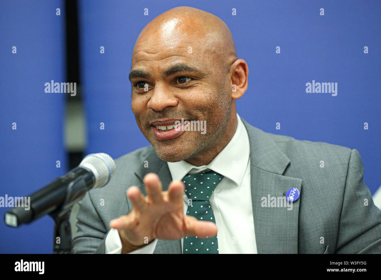 New York, New York, USA. 15th July, 2019. Bristol Mayor Marvin Rees