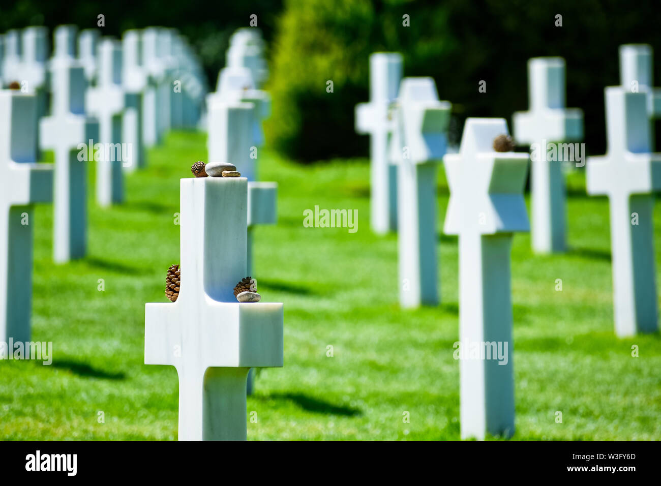 Normandy American Cemetery and Memorial, Colleville-sur-Mer, Normandy, France. Stock Photo