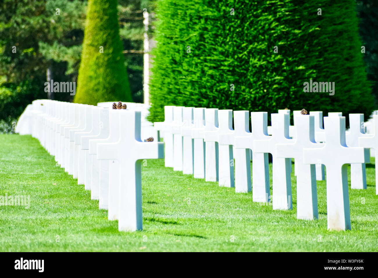 Normandy American Cemetery and Memorial, Colleville-sur-Mer, Normandy, France. Stock Photo