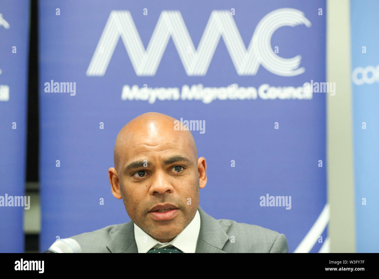 New York, New York, USA. 15th July, 2019. Bristol Mayor Marvin Rees ...