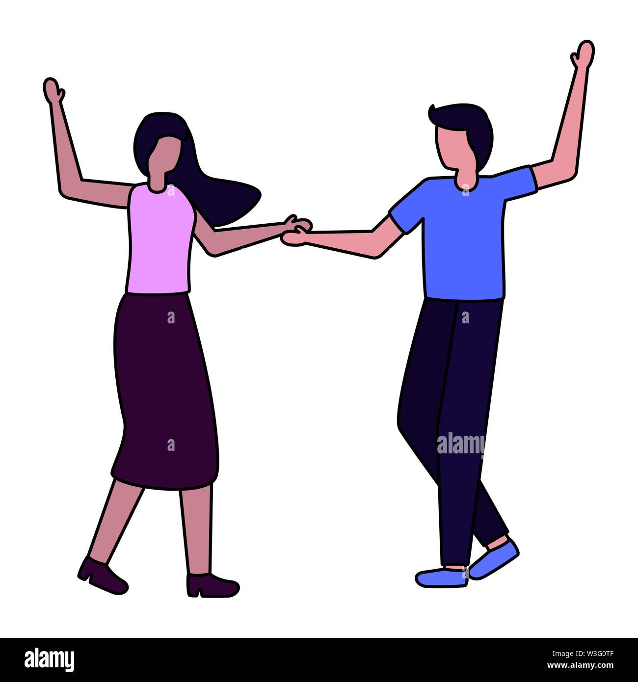 couple romantic love flat design Stock Vector Image & Art - Alamy