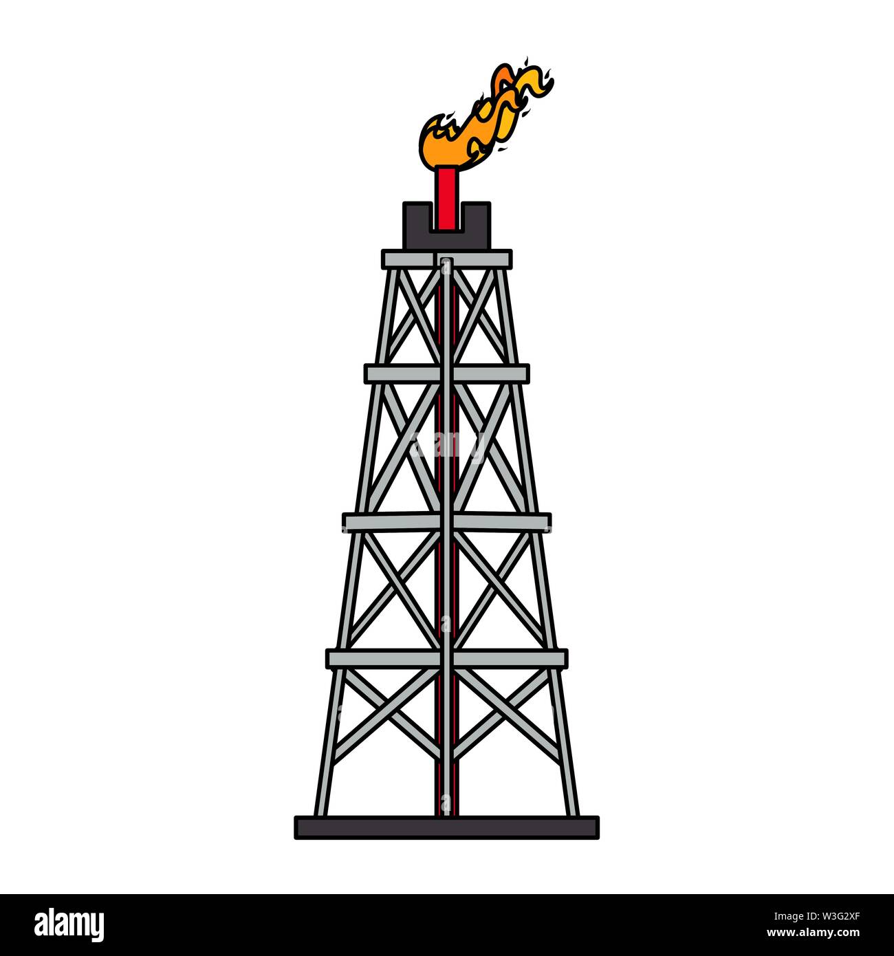 oil refinery gas factory cartoon Stock Vector Image & Art - Alamy