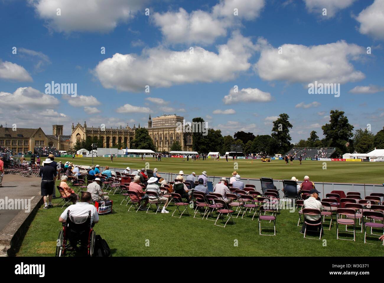 Cheltenham Cricket Festival 2019, held in the grounds of Cheltenham College public school. - 15 July 2019 Picture by Andrew Higgins/Thousand Word Medi Stock Photo