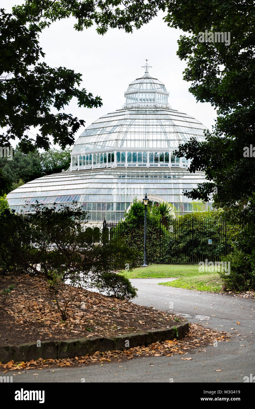 Sefton Park Palm House in Liverpool (UK), built by Liverpool millionaire Henry Yates Thompson in 1896. Stock Photo