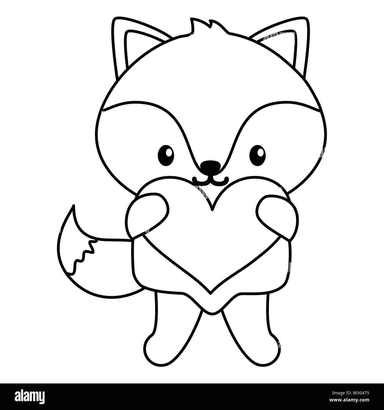 Cute Little Fox Baby With Heart Stock Vector Image Art Alamy Cute Little Fox Baby With Heart Stock Vector Image Art Alamy