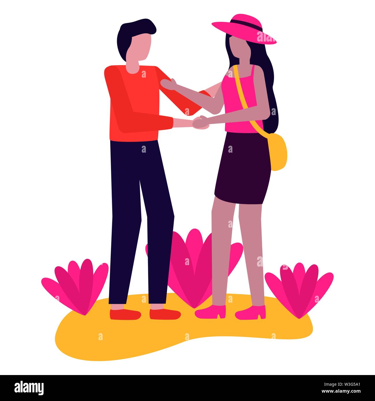 couple romantic love flat design Stock Vector Image & Art - Alamy