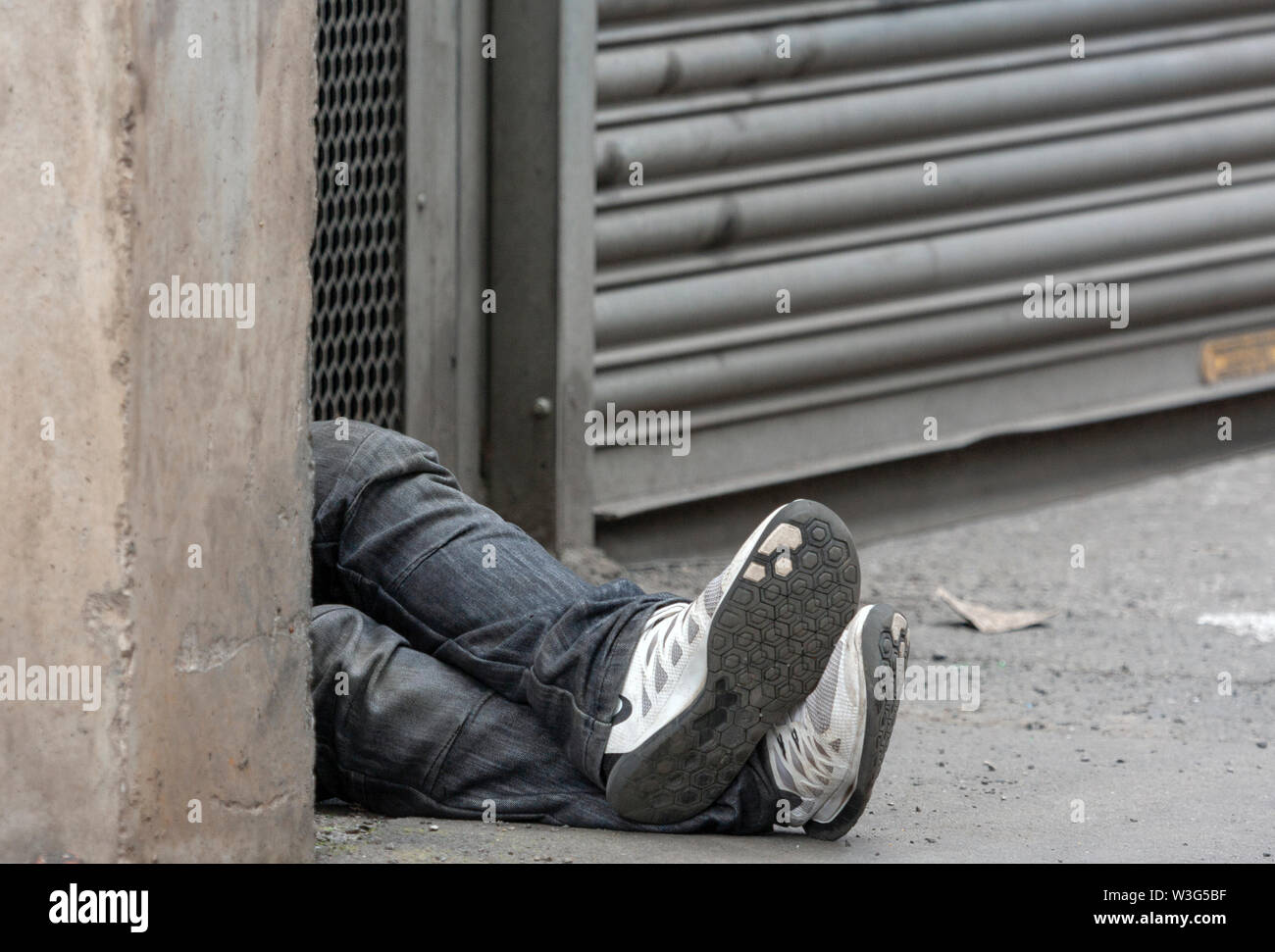Living on the Streets, Manchester Stock Photo