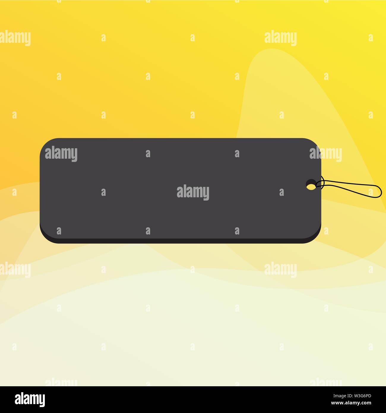 Label tag badge rectangle shaped empty space string colorful background ...