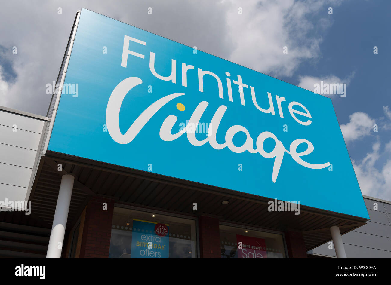 The storefront of the retailer Furniture Village at Stanley Green