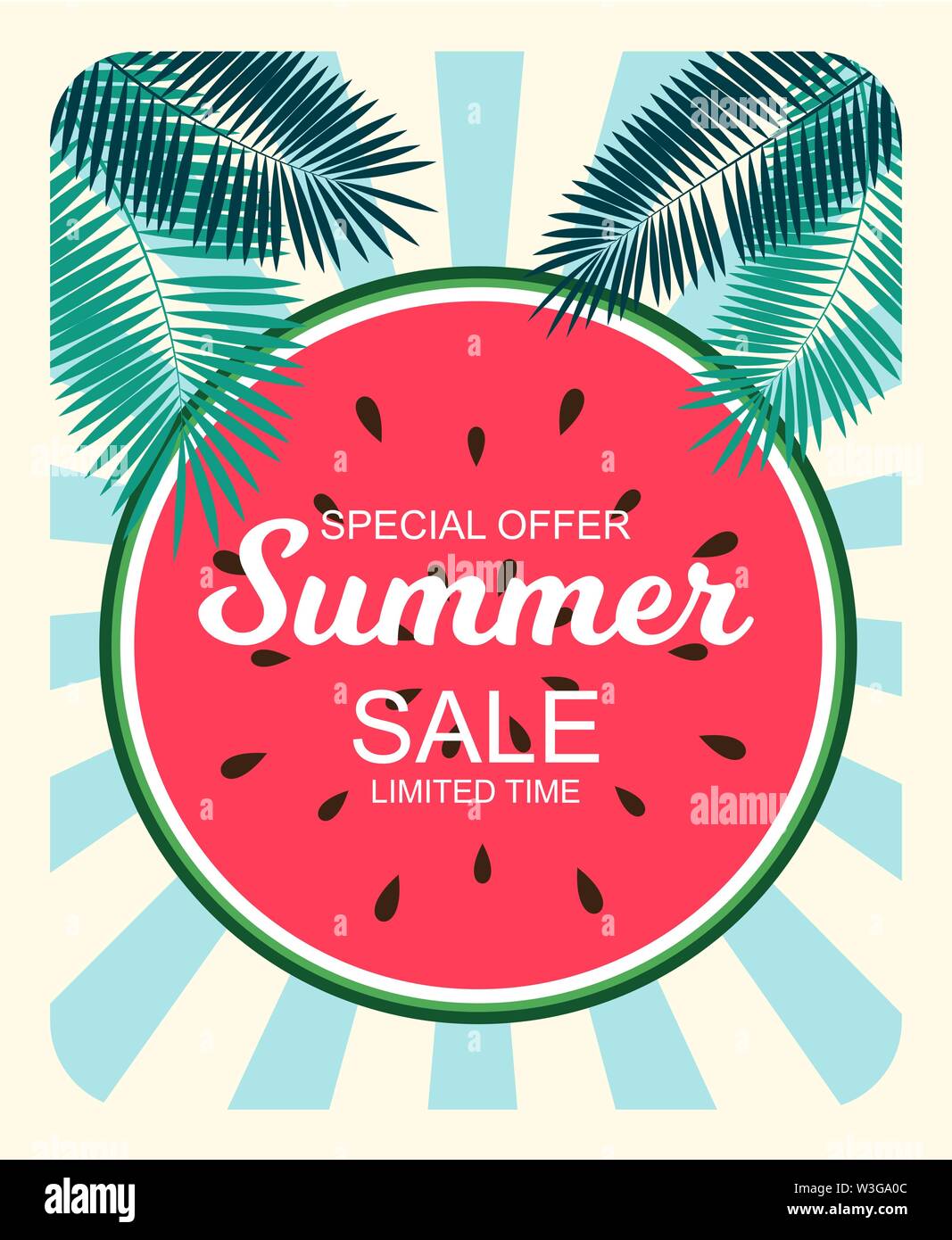 Summer Sale concept Background. Vector Illustration Stock Vector Image ...