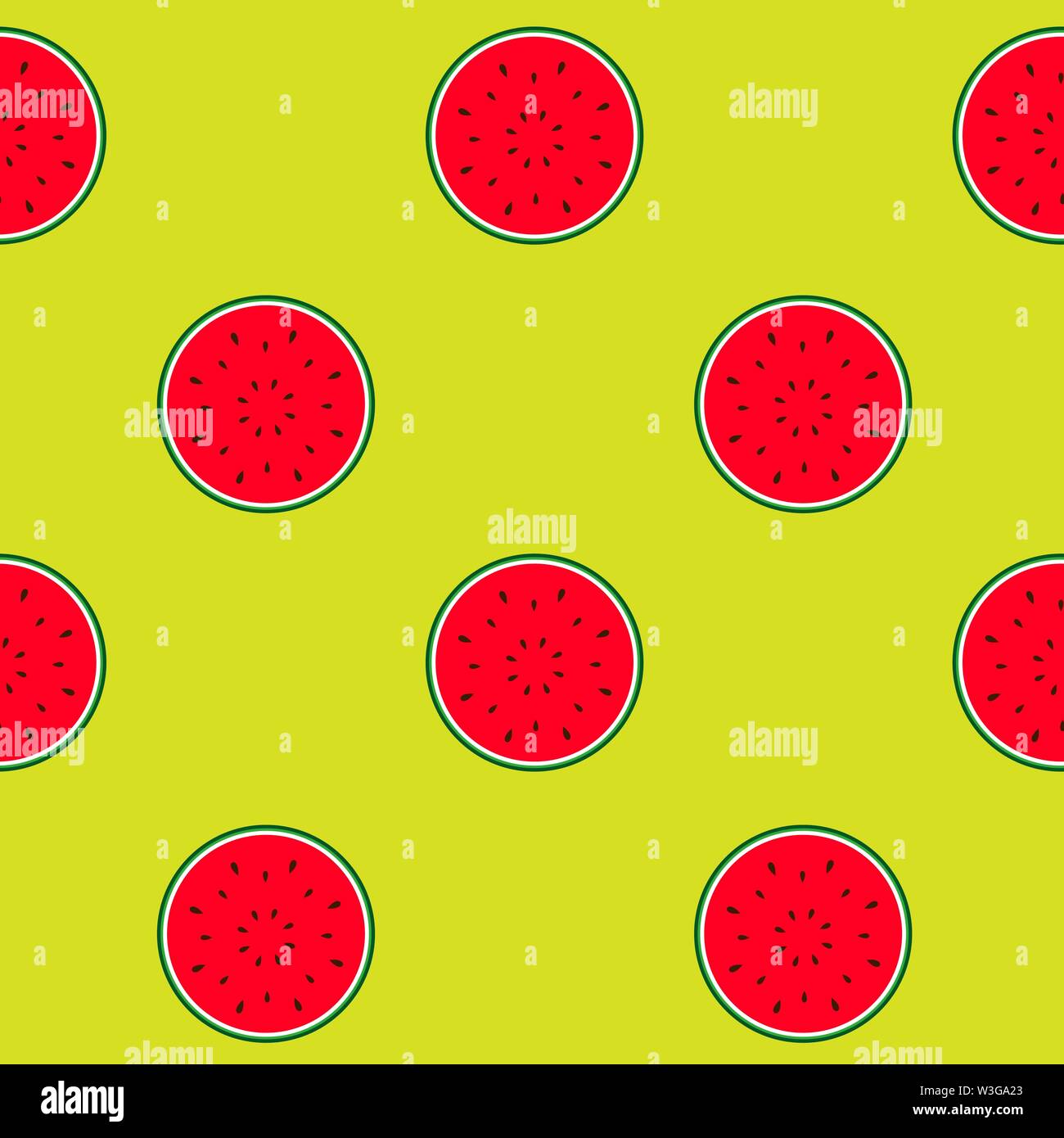 Seamless Pattern Background with Watermelon. Vector Illustration Stock ...