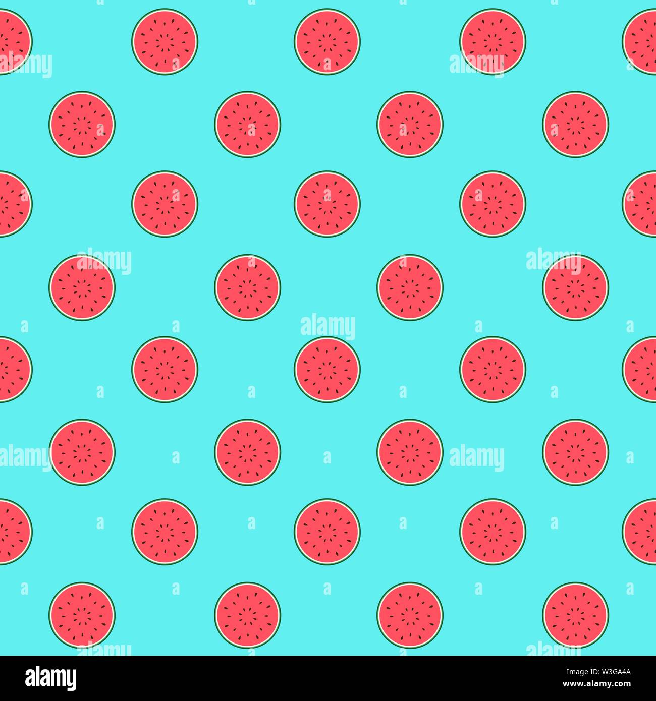 Seamless Pattern Background with Watermelon. Vector Illustration Stock ...