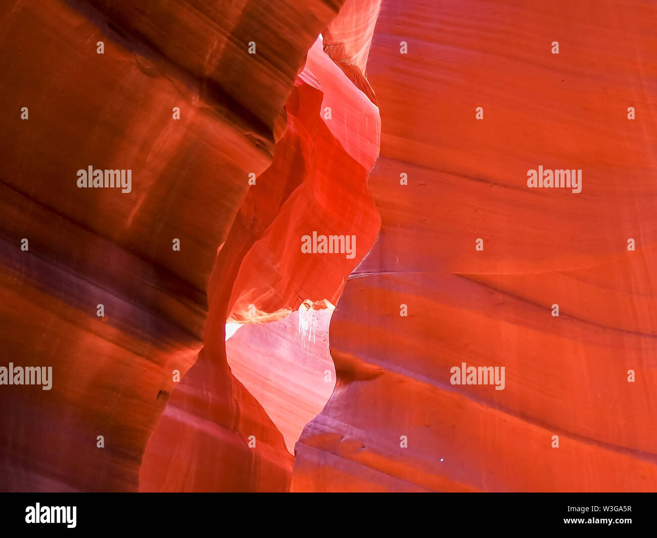 view of upper antelope canyon in arizona Stock Photo