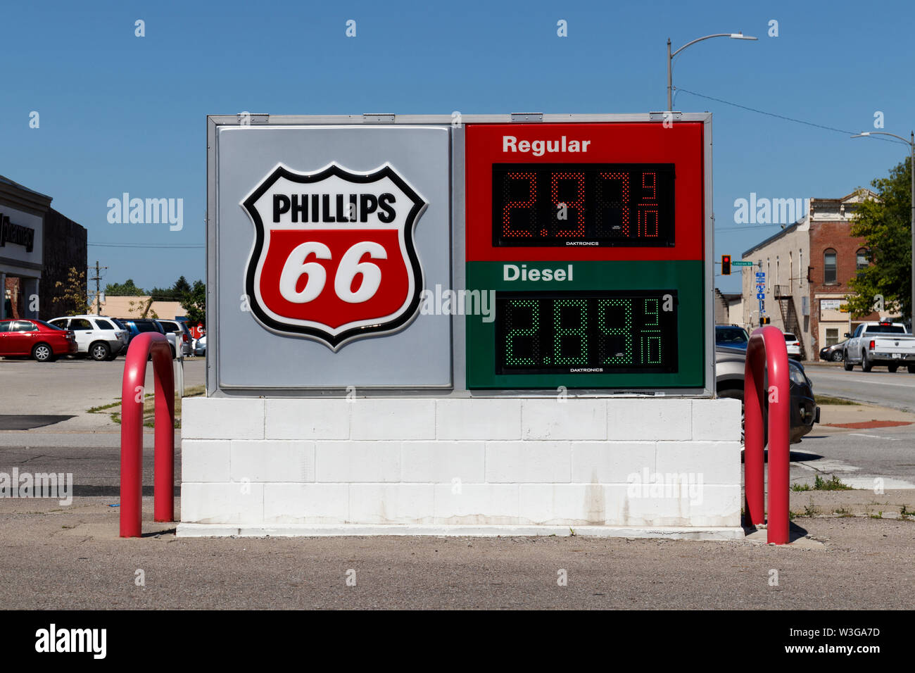 Lebanon - Circa July 2019: Phillips 66 Company Retail Location. Phillips 66 is an American Energy Company I Stock Photo