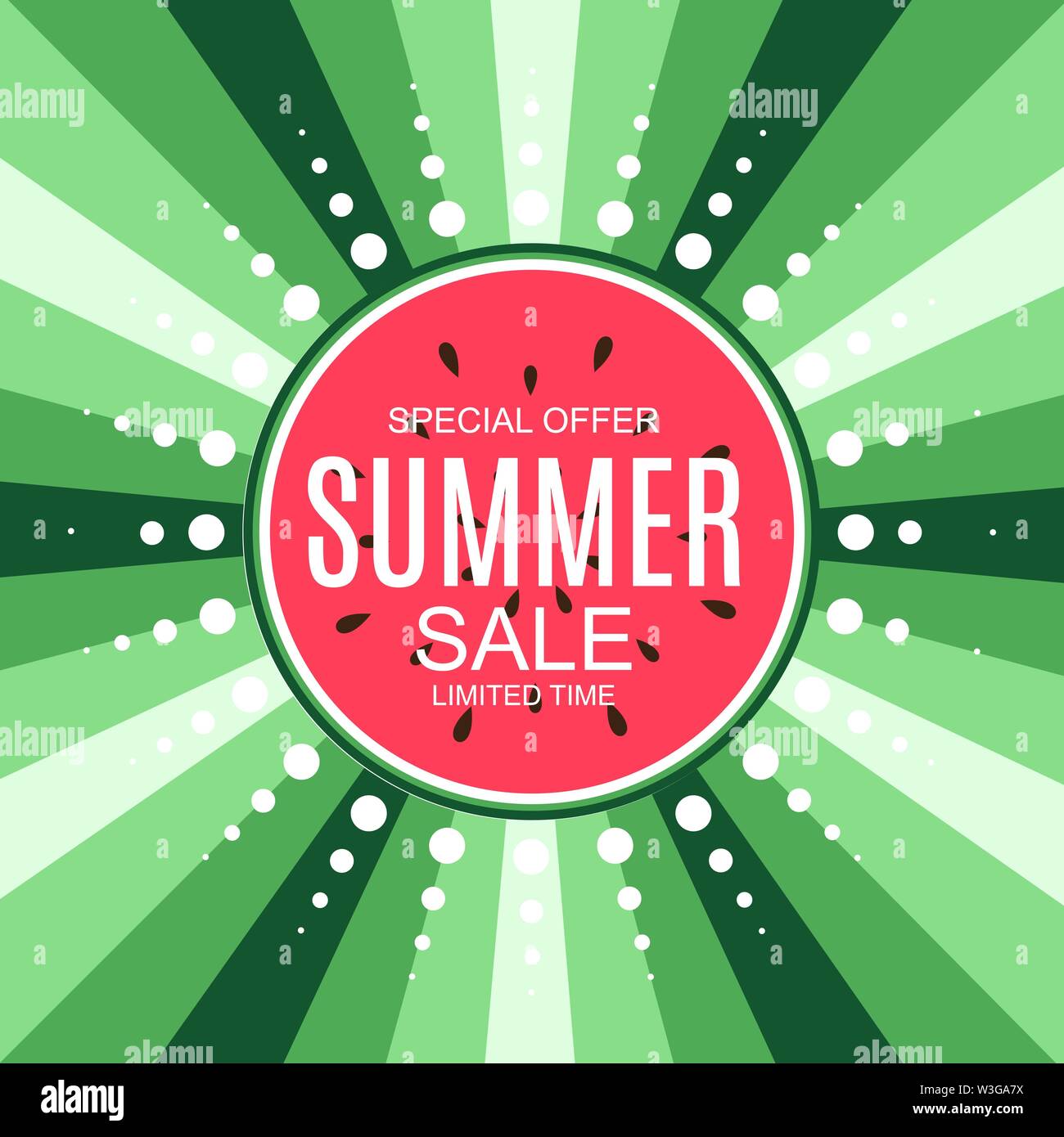 Summer Sale concept Background. Vector Illustration Stock Vector Image ...