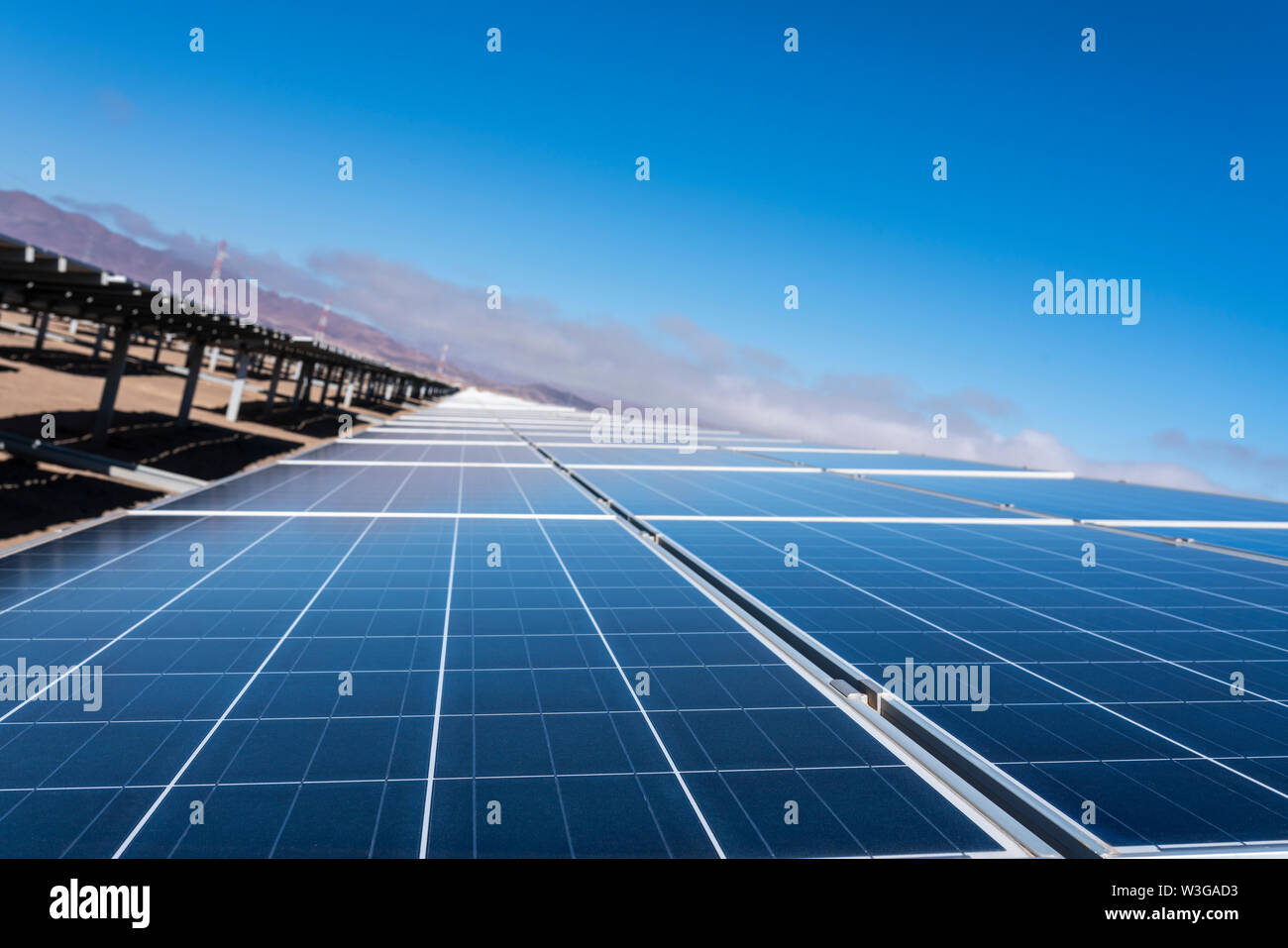 Solar panels in atacama desert hi-res stock photography and images - Alamy