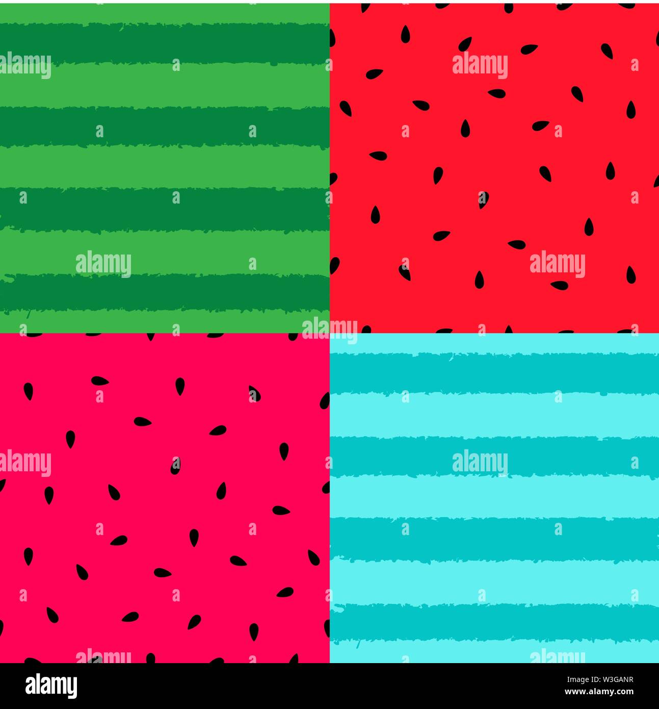 Seamless Pattern Background with Watermelon. Vector Illustration Stock ...