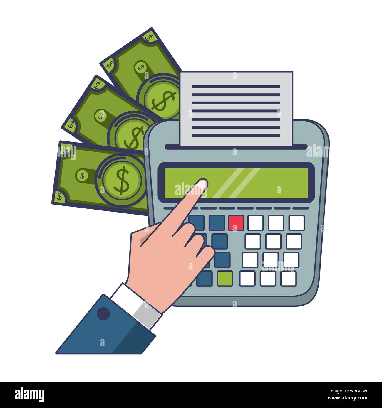 saving money business finance cartoon Stock Vector Image & Art - Alamy