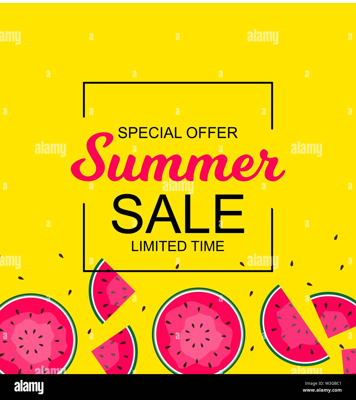 Summer Sale concept Background. Vector Illustration Stock Vector Image ...