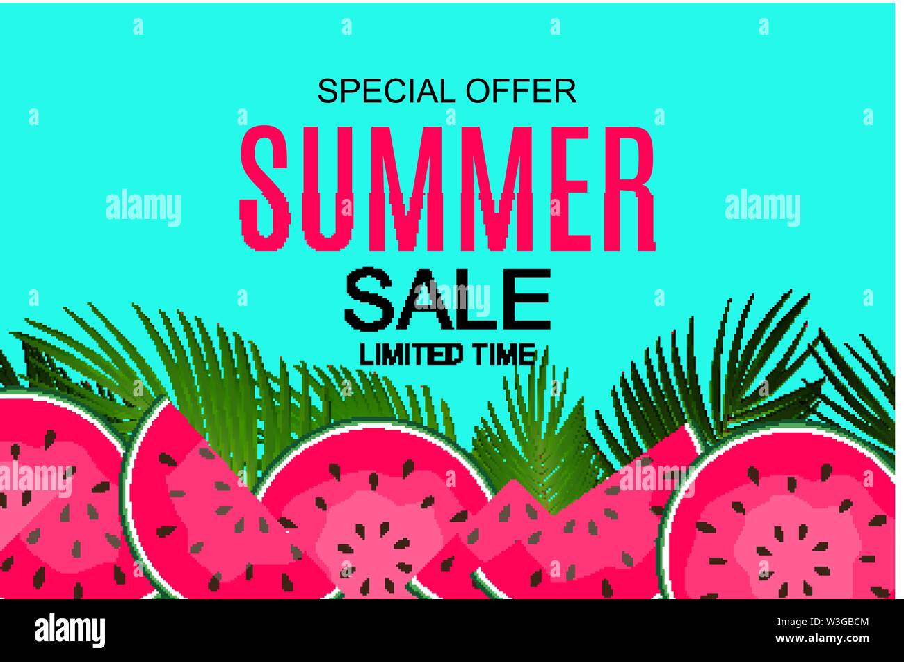 Summer Sale concept Background. Vector Illustration Stock Vector Image ...