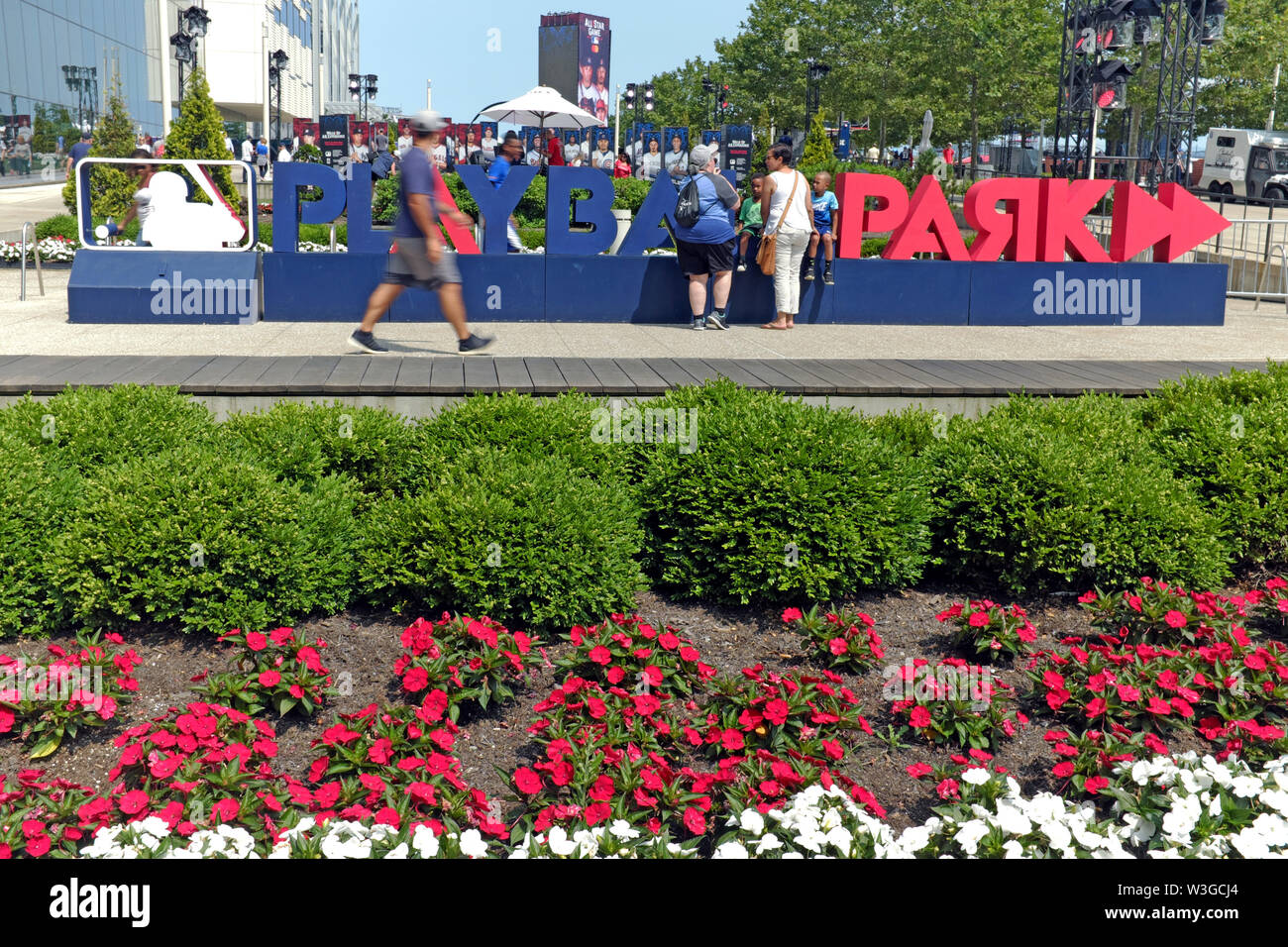 The Play Ballpark was part of the MLB All-Star festivities in downtown Cleveland, Ohio, USA leading up to the July 9, 2019 All-Star Game. Stock Photo