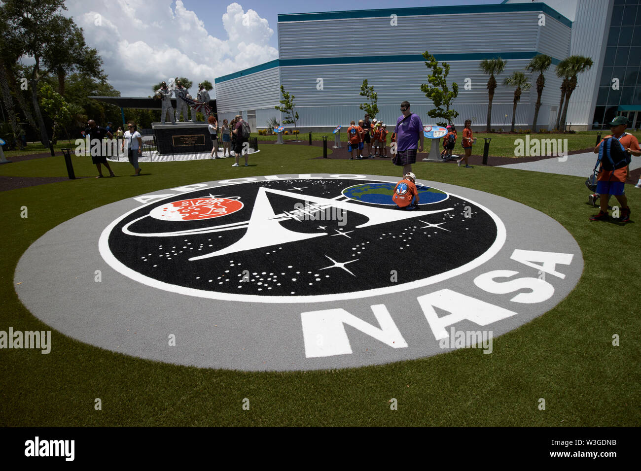 The new Moon Tree Garden in the Apollo/Saturn 5 center Kennedy Space