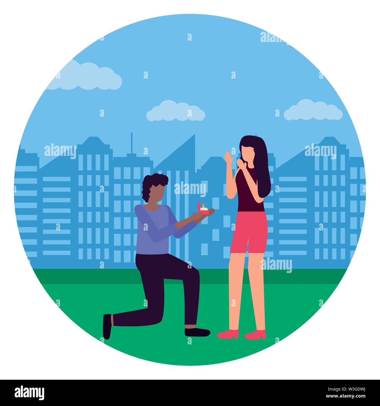 couple romantic love flat design Stock Vector Image & Art - Alamy