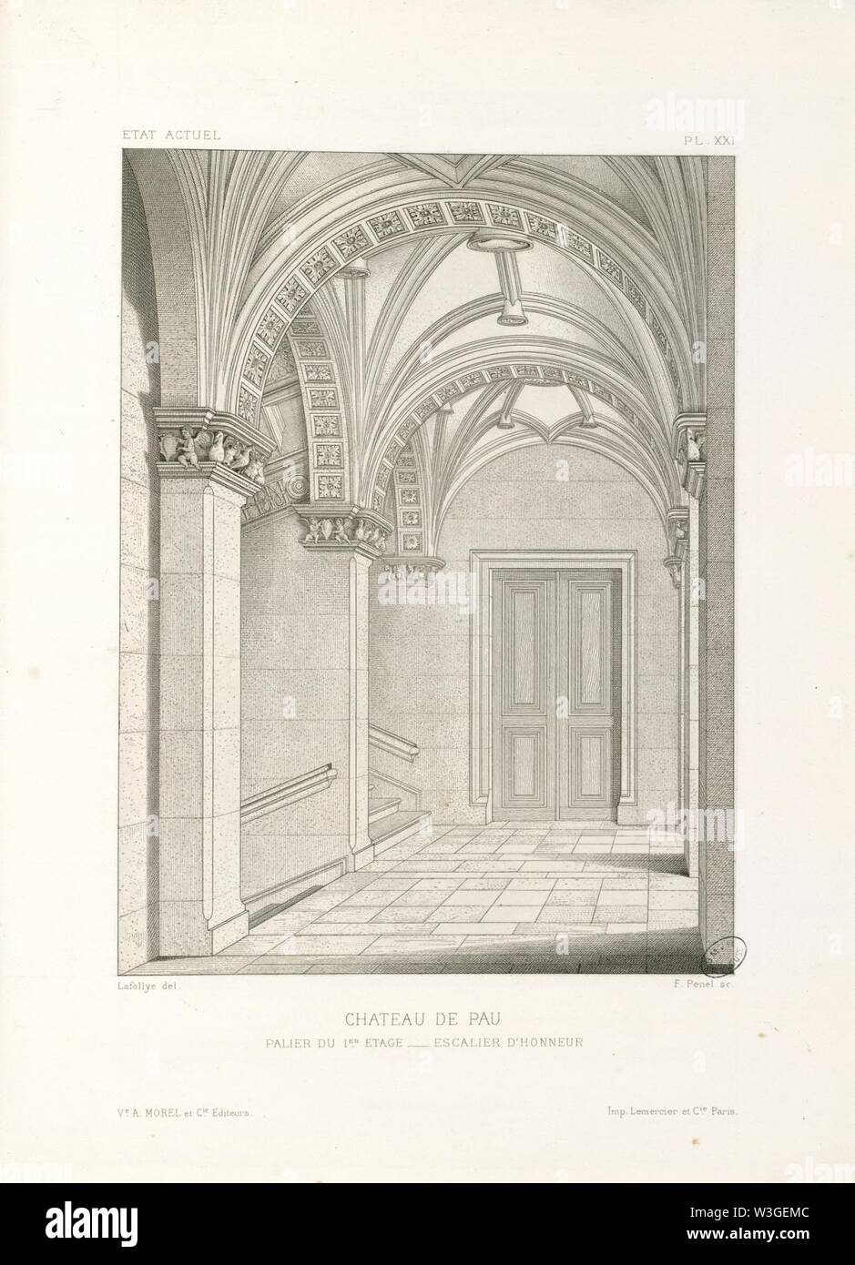 Chateau De Pau Etat Actuel Palier Du Premier Etage Escalier D Honneur Fonds Ancely A Lafollye 0 Stock Photo Alamy Chateau De Pau Etat Actuel Palier Du Premier Etage Escalier D Honneur Fonds Ancely A Lafollye 0 Stock Photo Alamy