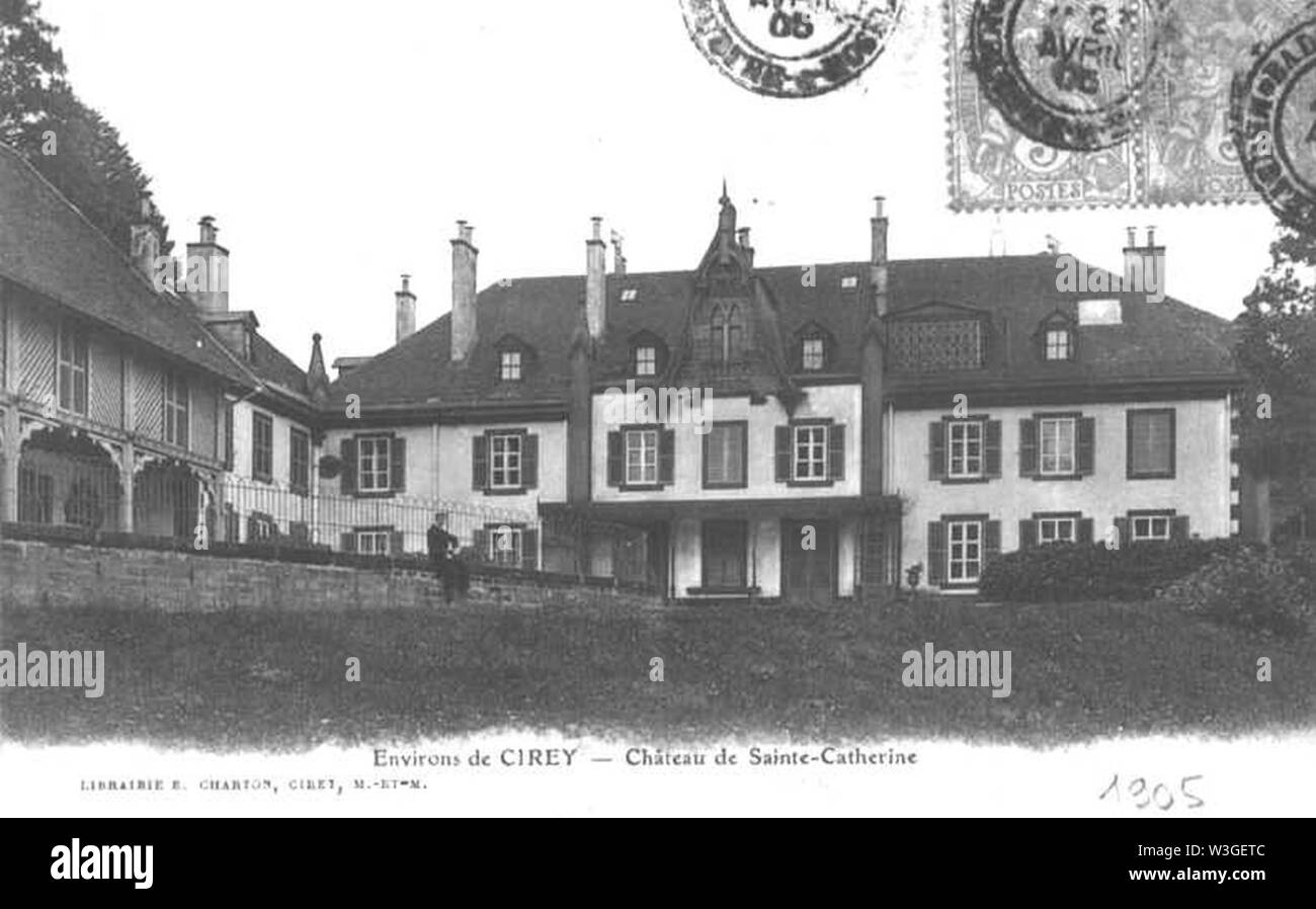 Château de Sainte Catherine Stock Photo Alamy