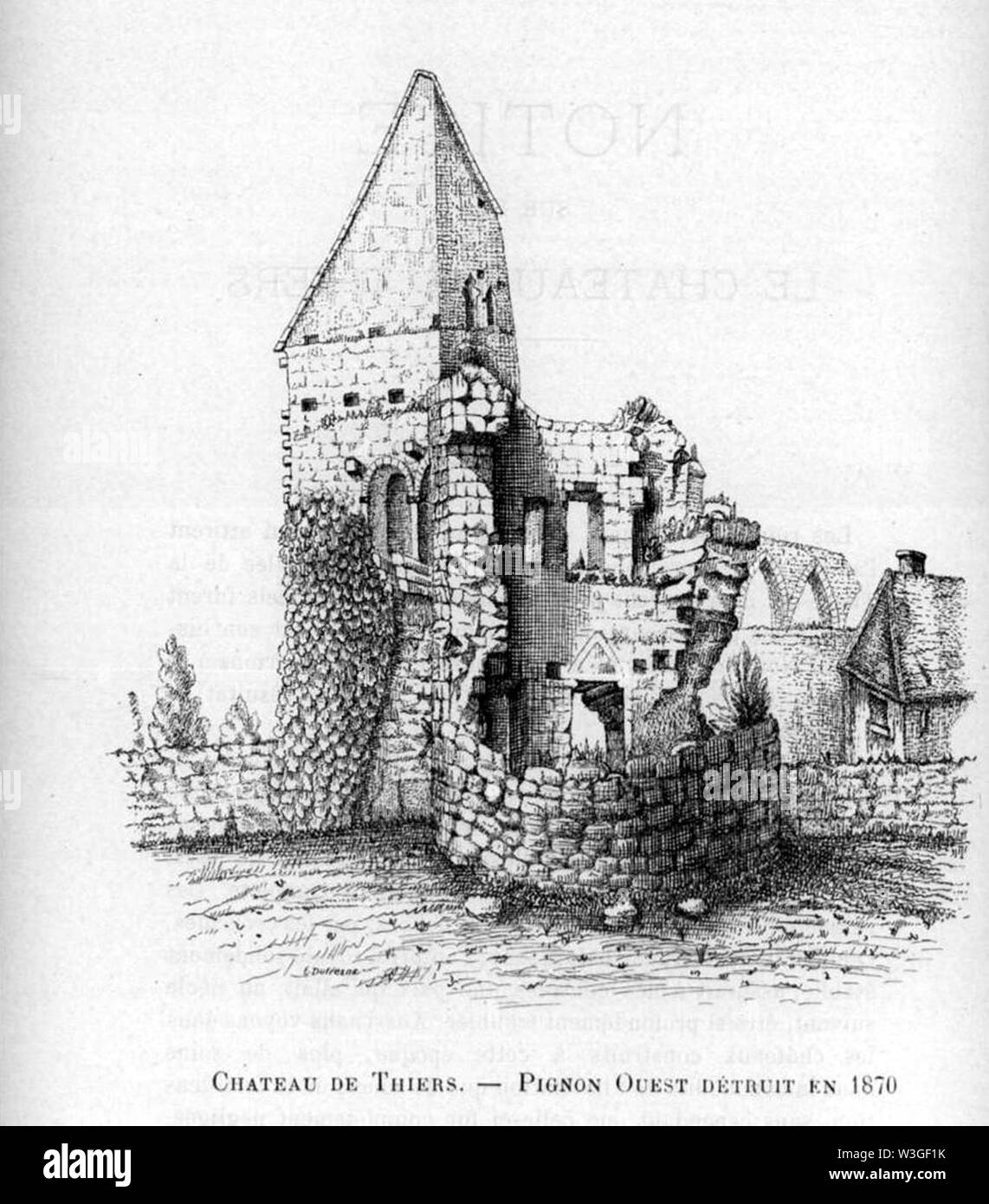 Chateau De Thiers Pignon Est Detruit En 1870 Par Eugene Dufresne 17 98 2e Planche Apres P 17 Stock Photo Alamy Chateau De Thiers Pignon Est Detruit En 1870 Par Eugene Dufresne 17 98 2e Planche Apres P 17 Stock Photo Alamy