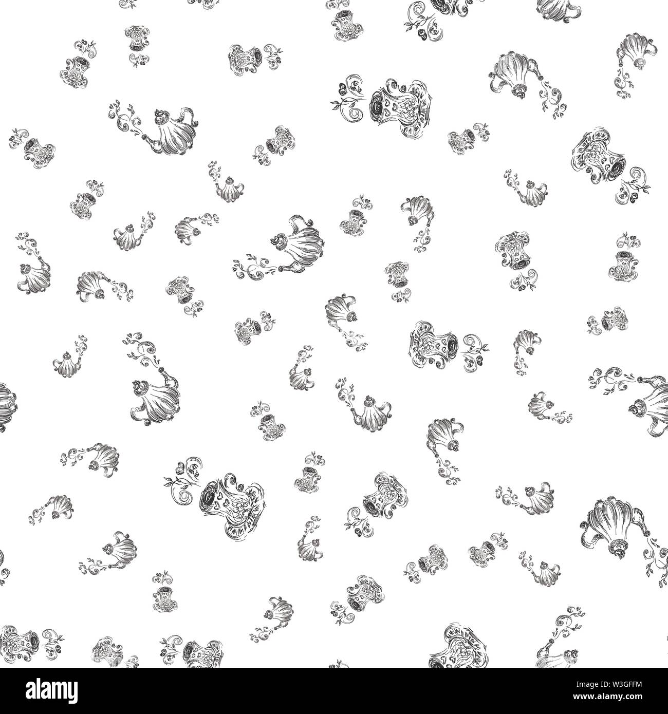 Chinese porcelain teacups Stock Vector Images - Alamy