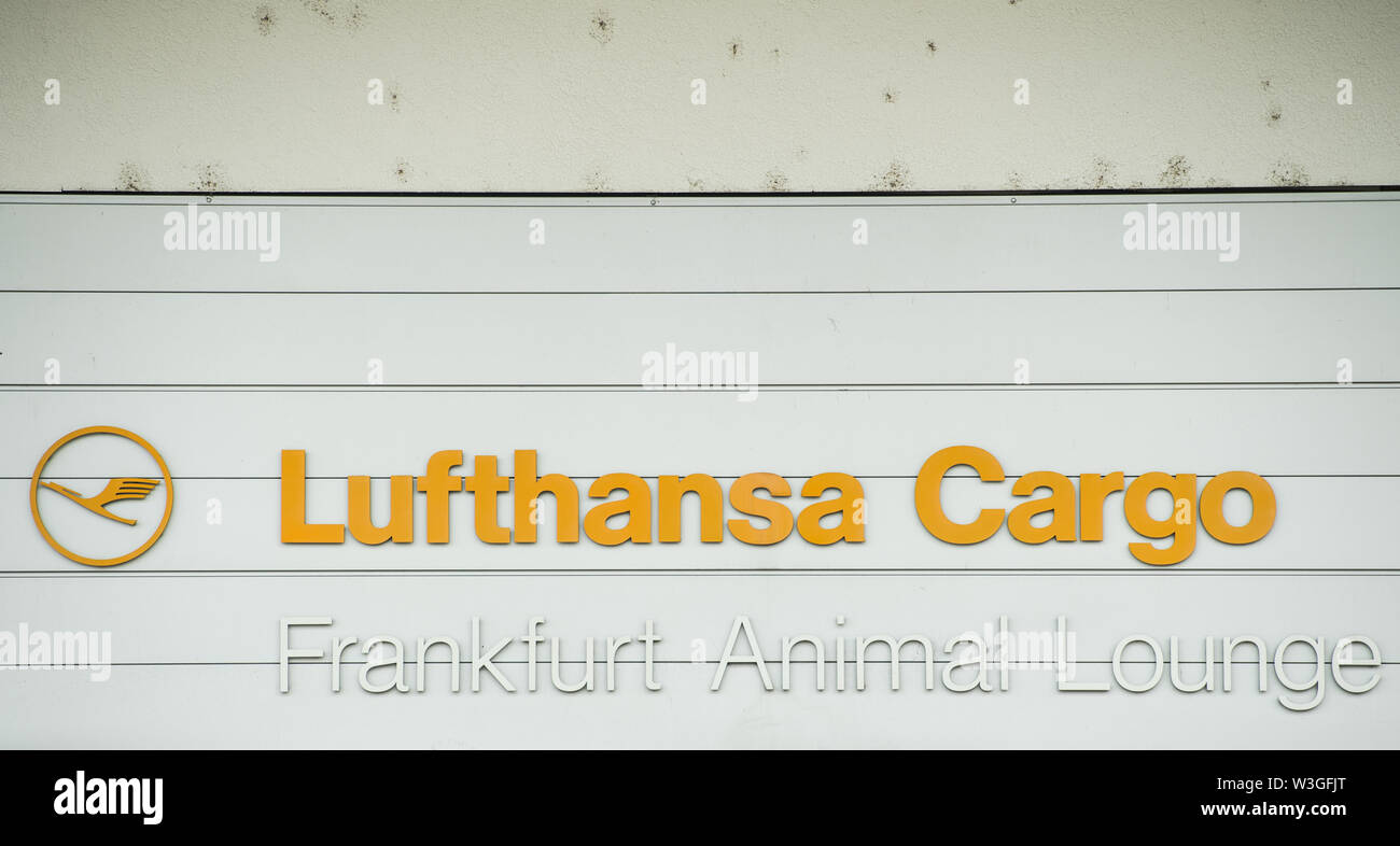 08 July 2019, Hessen, Frankfurt/Main The "Animal Lounge" logo is