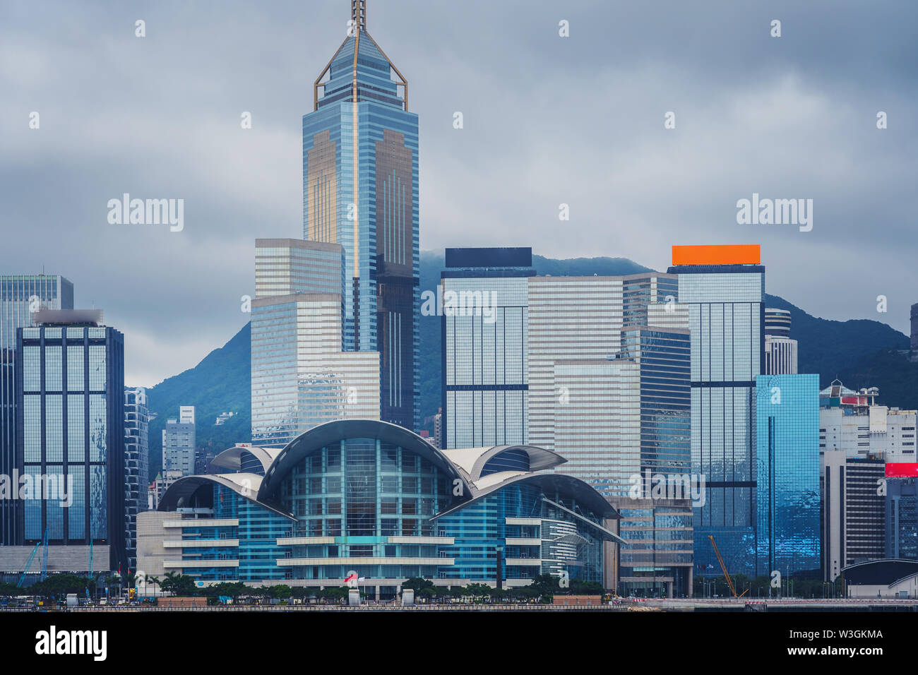 Hong Kong skyline, View From Victoria Harbour Stock Photo - Alamy