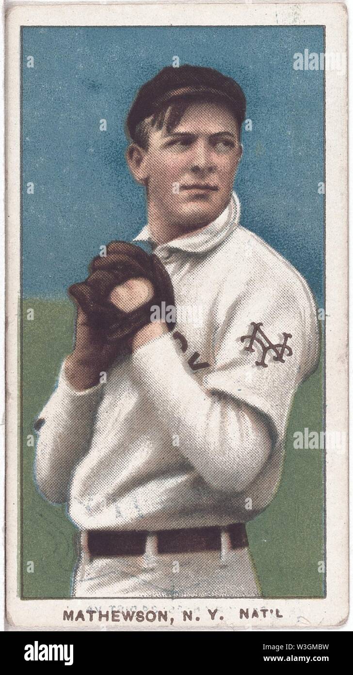 Christy Mathewson, New York Giants, baseball card portrait Stock Photo ...