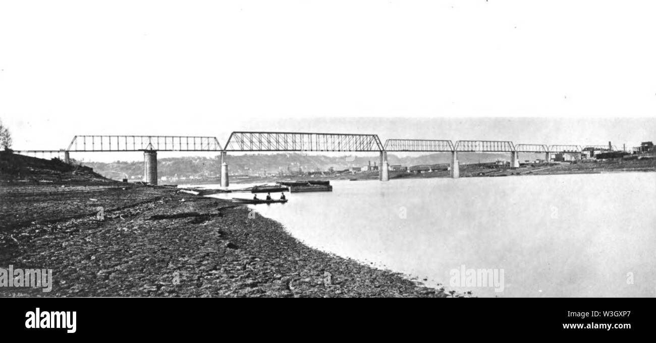Cincinnati Southern Bridge 1883 Stock Photo Alamy