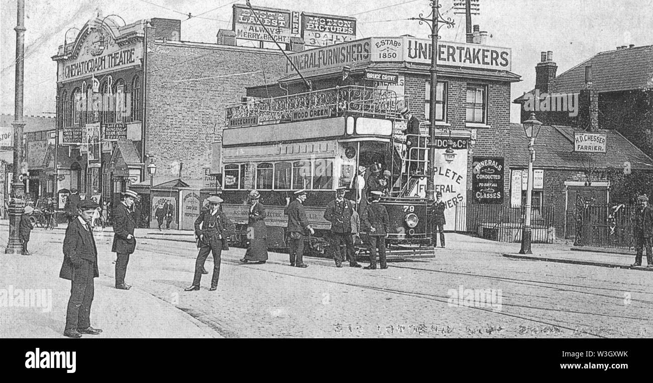 Cinematograph Cinema Lordship Lane N17 1913 Stock Photo Alamy