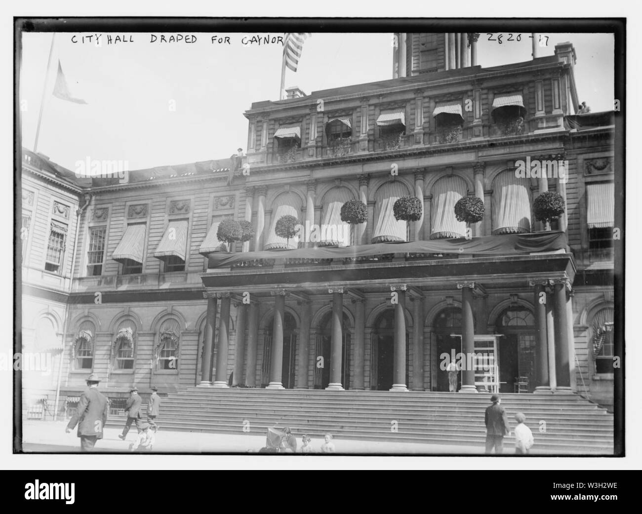City Hall draped for Gaynor Stock Photo Alamy