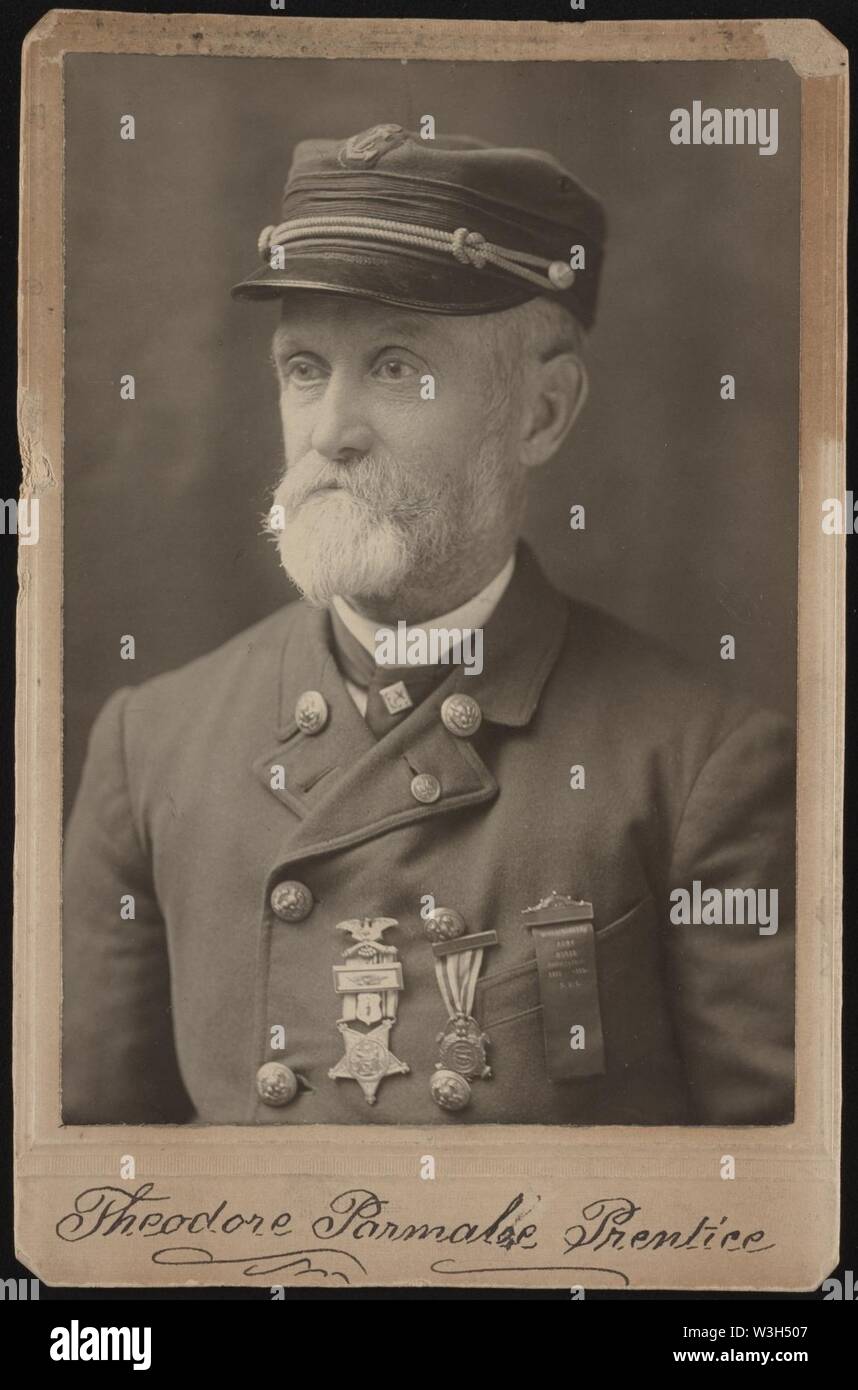 Civil War veteran Theodore Parmalee Prentice Stock Photo