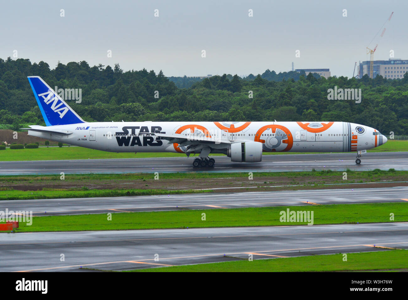 Tokyo, Japan - Jul 4, 2019. JA789A ANA All Nippon Airways Boeing