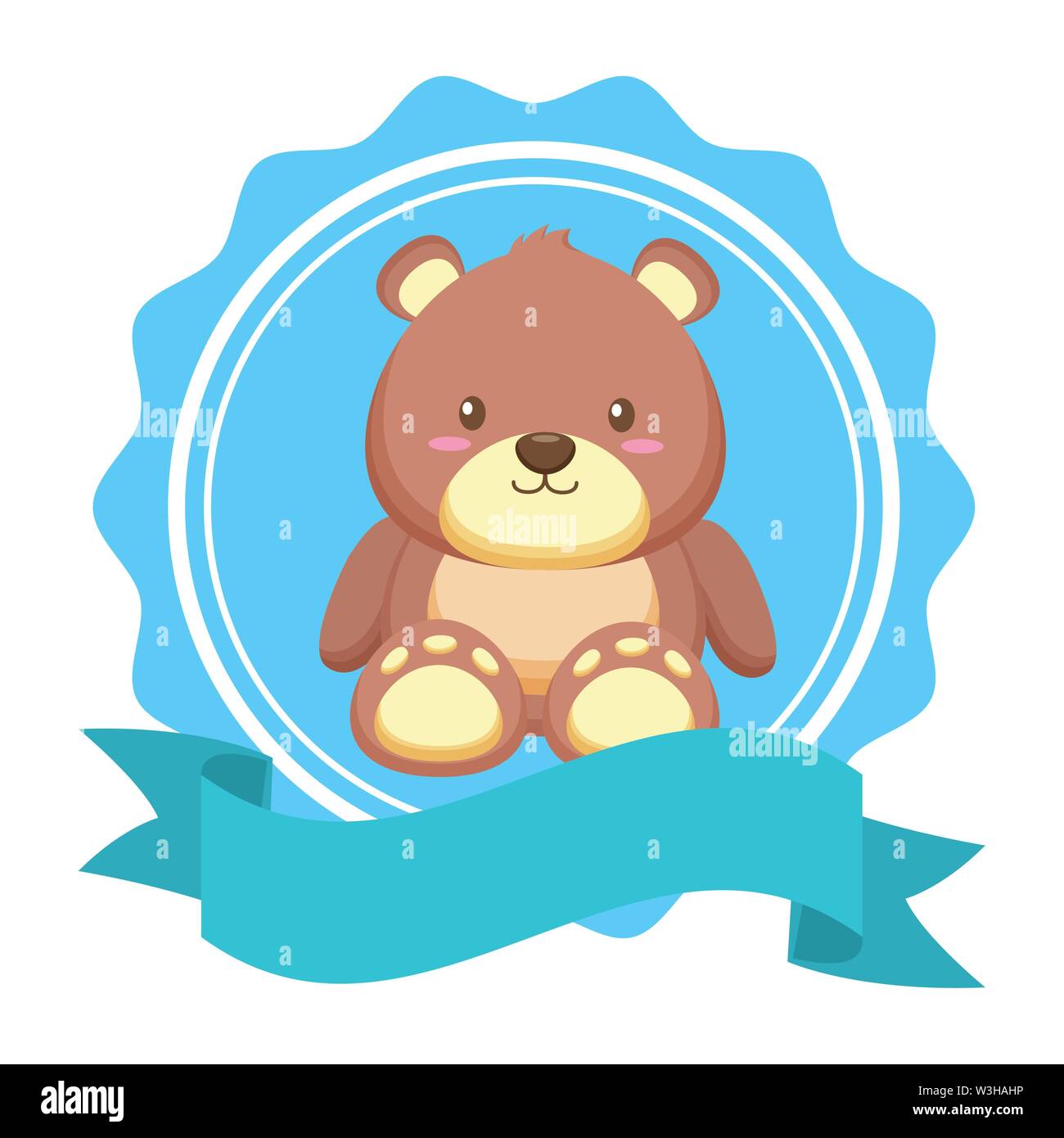 cute bear teddy stuffed in lace Stock Vector Image & Art - Alamy