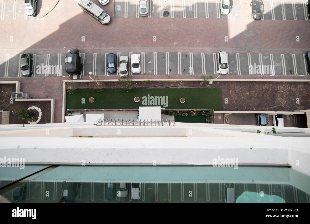 Overhead view of parking space hi-res stock photography and images - Alamy