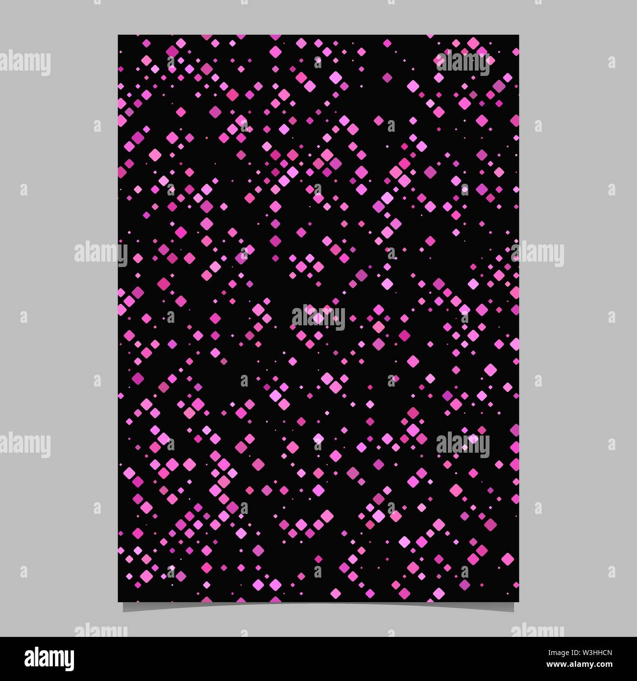 Pink abstract diagonal square pattern flyer template background Stock ...
