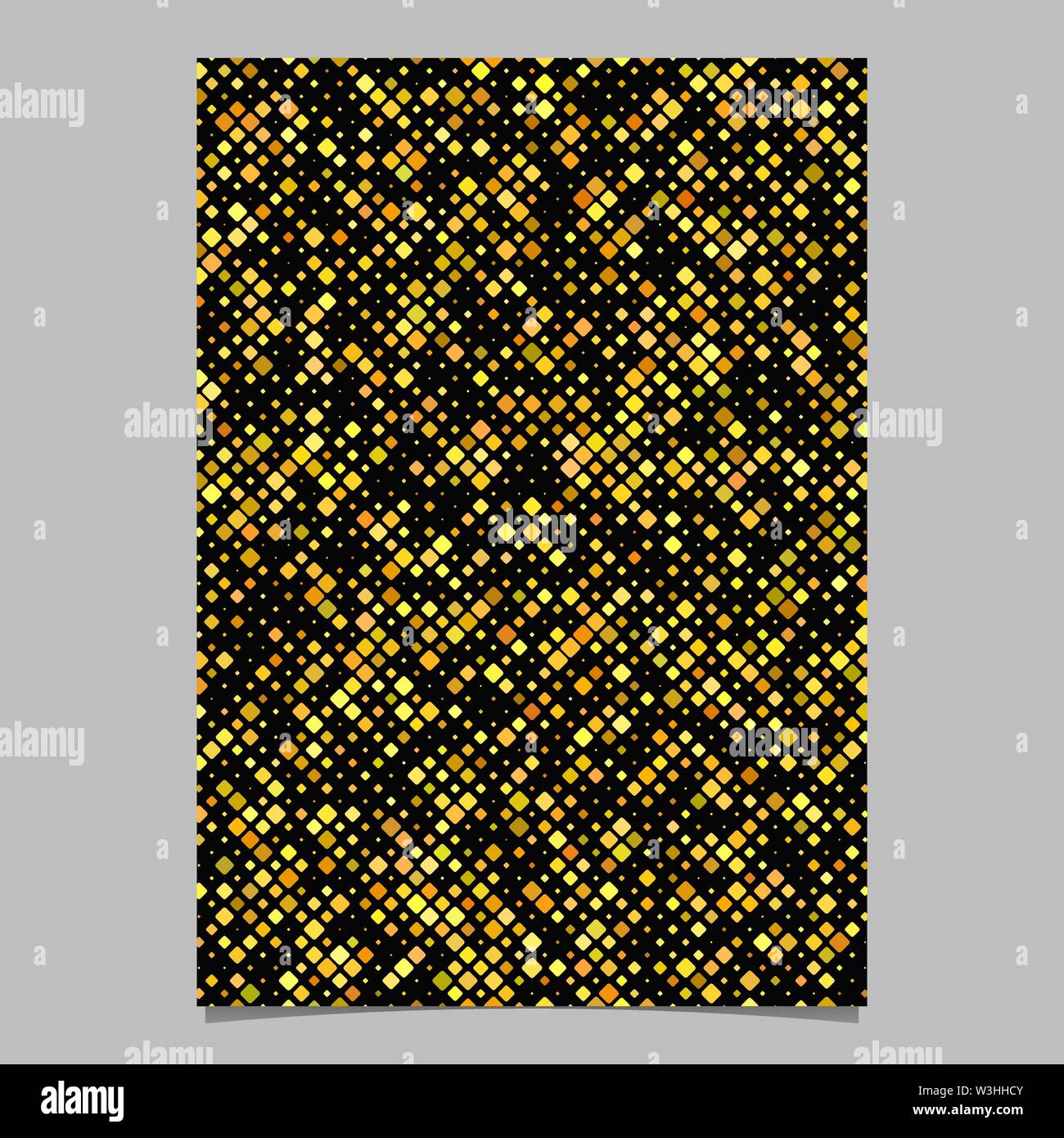 Yellow geometric diagonal square pattern background brochure template ...