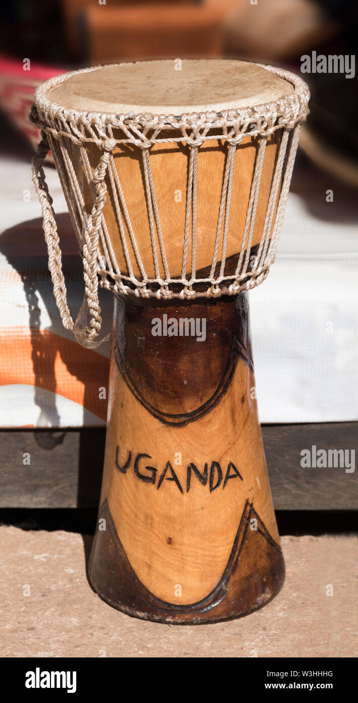 African Uganda Djembe (Drums) Souvenir Stock Photo Alamy