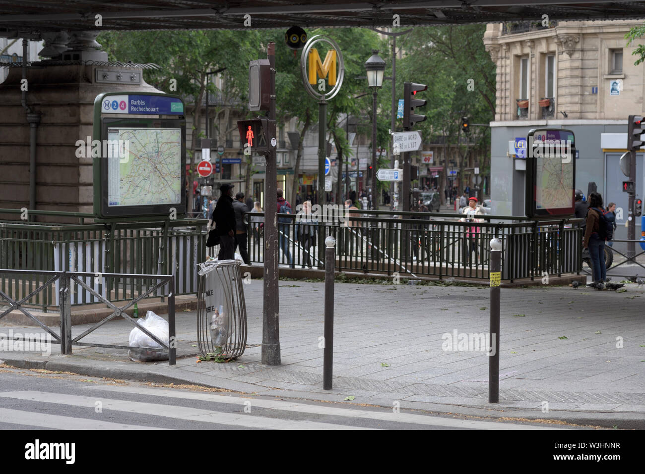metro station Barbes Rochechouart, Paris, France Stock Photo