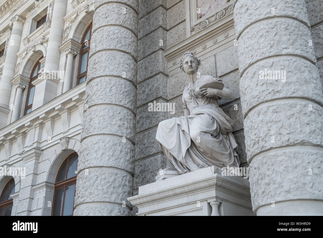 Exterior facade detail of Kunsthistorisches Museum (Museum of Art History), Maria-Theresien-Platz, Vienna, Austria Stock Photo